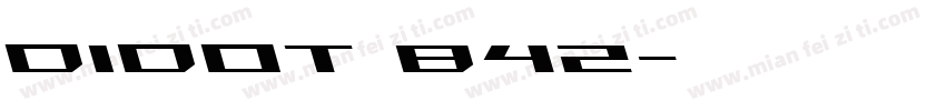 didot B42字体转换